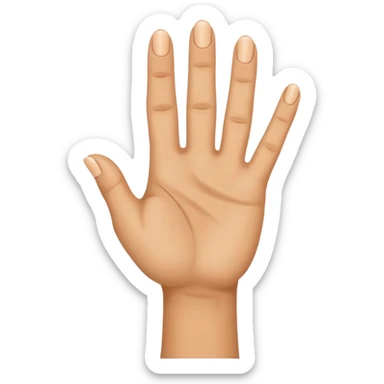 Mano con il mignolo all' in sù sticker