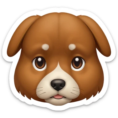Una perro agobiado sticker