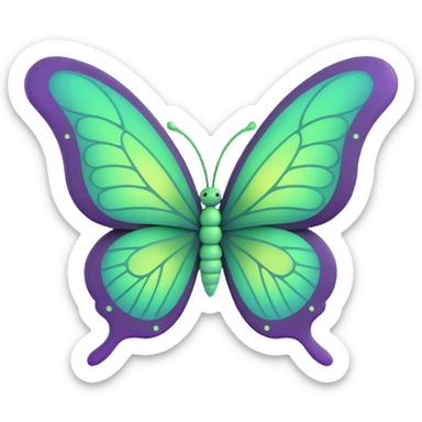 3D cartoon butterfly with vibrant #c0ff53 green wings, glowing highlights, magical particles, dreamy aura, intricate elegant vein patterns, subtle layered textures, delicate ornamental accents, digital fantasy art style sticker