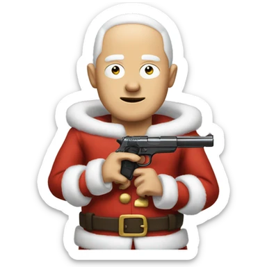I wanna do an stewie griffin emoji where he has santa claus clothing and a golden gun sticker