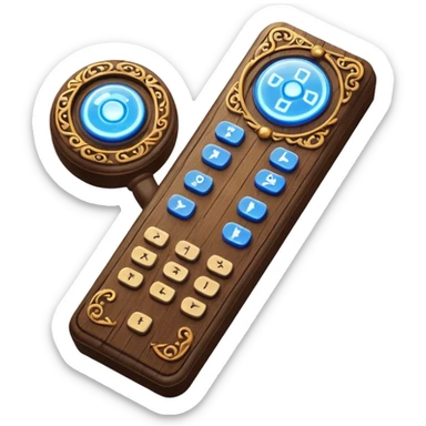 Wizard's remote control sticker