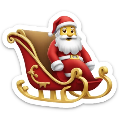Santa’s sleigh  sticker