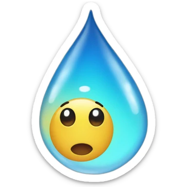 Waterdrop sticker