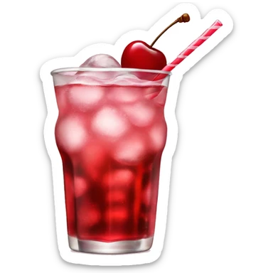 Shirley temple soda with cherry sticker