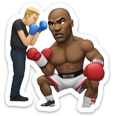 Mike Tyson knocked out  sticker