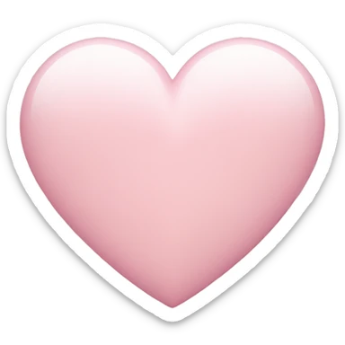 light pink heart sticker