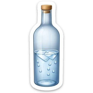 Vodka bottle sticker