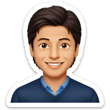 Shah rukh khan doing mew sticker