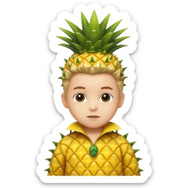 Kids in Fruit Clothes 
A child dressed as a pineapple with spiky yellow costume.



































 sticker