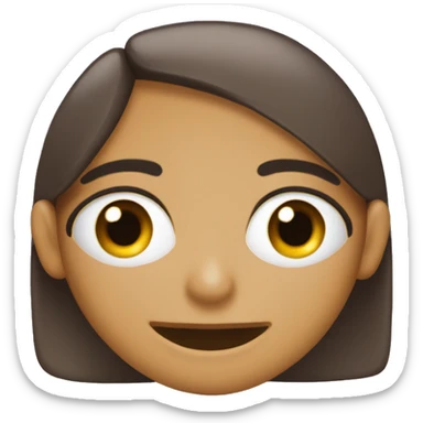 cara feliz con tres ojos y la lengua afuera sticker