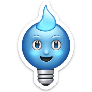 Quiero emoji de una descarga eléctrica sticker