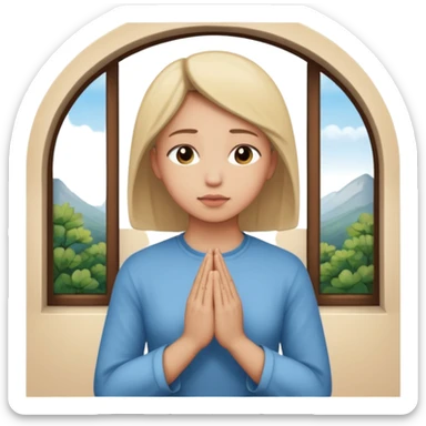 pray to the lord in the peace of our home sticker