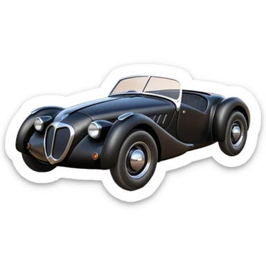 futuristic Batman’s Venomobile loosely based on 1956 MG Midget (flat long straight organically-shaped mechanical roomy interior seating inside the body) stealthy town hot rod desert dirt racing rwd rail sticker