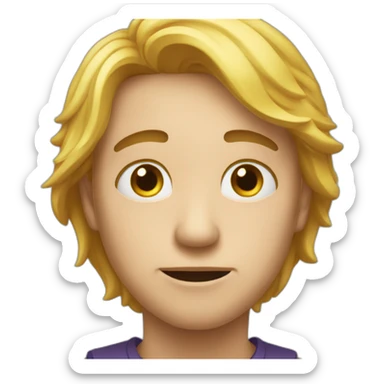 Emoji triste et en même temps joyeux sticker