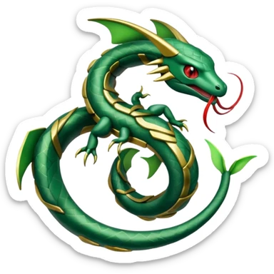 Pokemon Rayquaza emoji  sticker