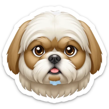 Shih Tzu dog poisoned sticker