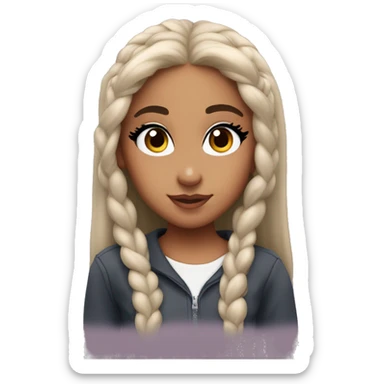 Ariana Grande with heart eyes sticker