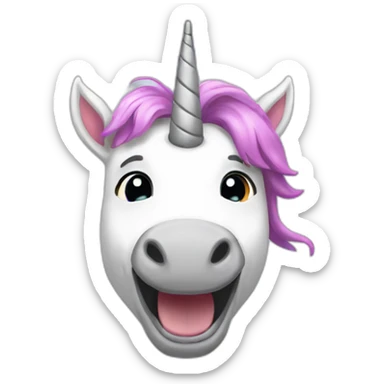 Unicorn thumbs up sticker