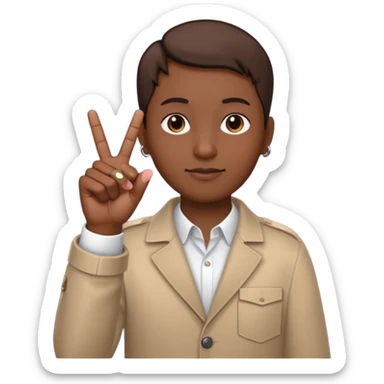 A yvl hand signal, it is commonly used by members of opium, a music company. Members are Playboi Carti, Ken Carson and Destroy Lonely. The signal is done by having the Thumb, pointer and Middle finger up and the index and pinky finger down. sticker