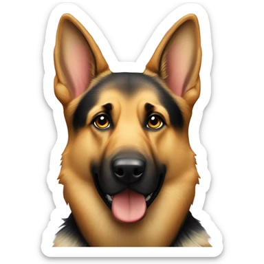 German shepherd dog weighs 90 pounds good boy wearing American flag bandana  sticker