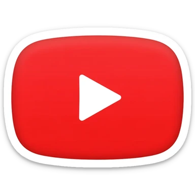 white YouTube  sticker