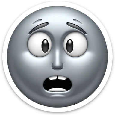 buffering symbol with a frustrated face sticker