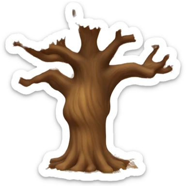 a oak tree in autumn sticker