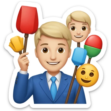 marketing expert with props

 sticker