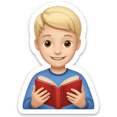 Storybook with kid sticker