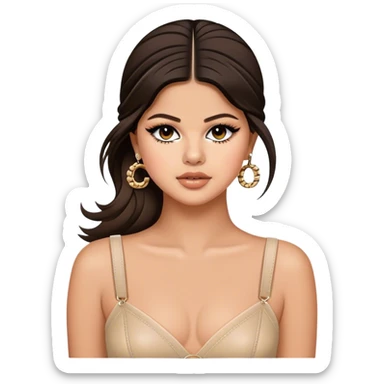 Selena Gomez wearing Chanel  sticker