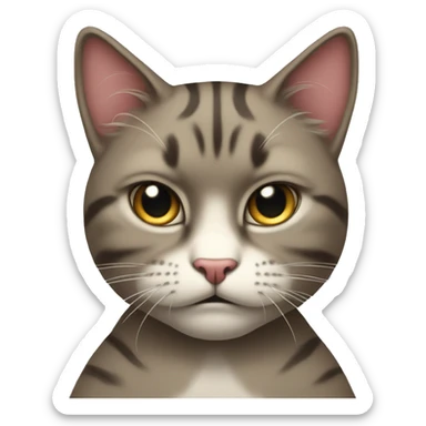 Angry cat that’s just a girlie sticker