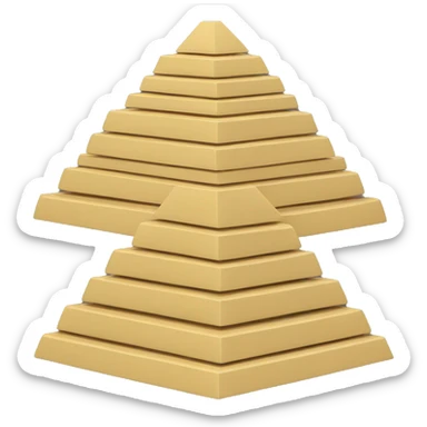 maslow pyramisd in 3d sticker