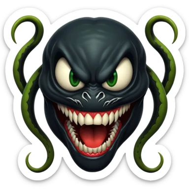 Venom face sticker