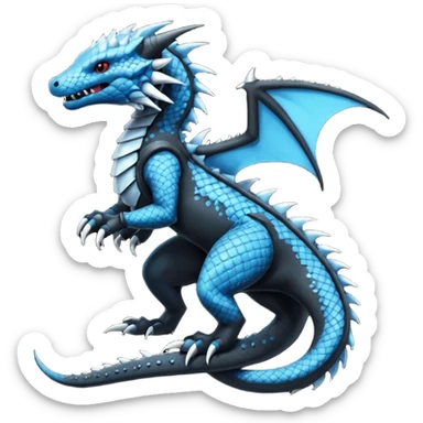 Punk’ish Edgy Badass Dark Gothic Salandit-Aurorus-Amaura-Hybrid-Creature sticker