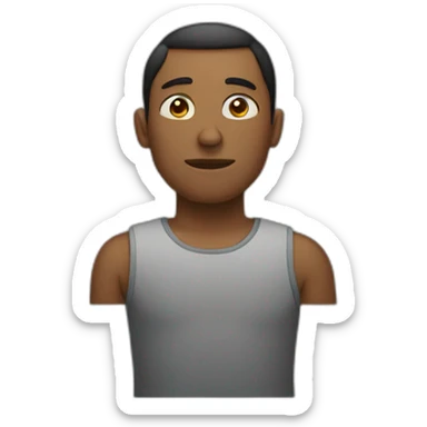 A man waiting for his father  sticker