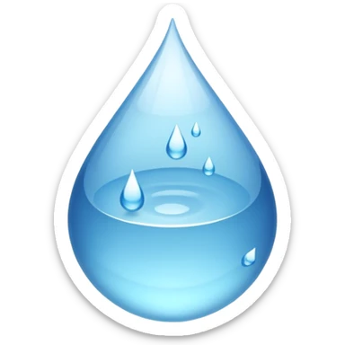gota de agua sticker