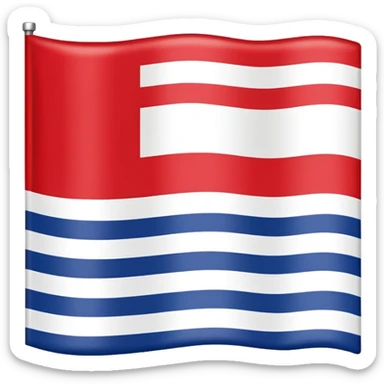 Sealand official flag simple sticker