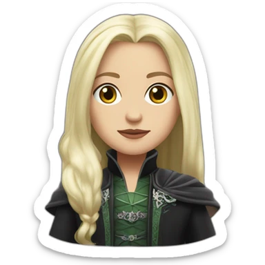 lucius malfoy as girl sticker
