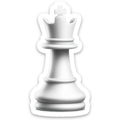 White King Chess Piece 128 pixel sticker