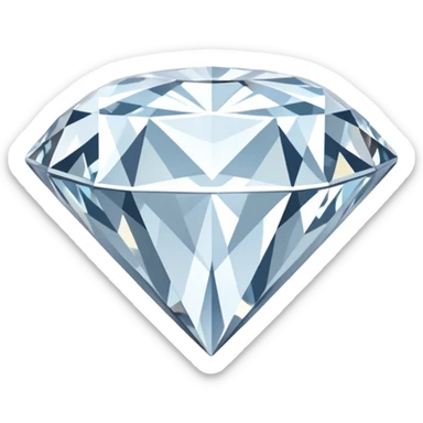 blue backround with a large white square that is rotated approximately 45 degrees, so it looks like a diamond shape instead of a normal square. sticker