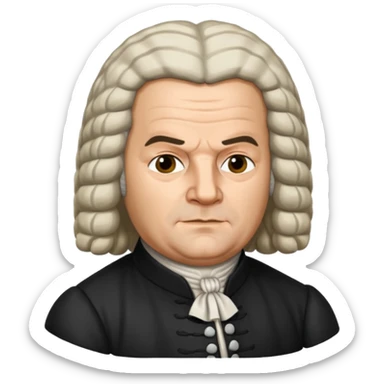 johann sebastian bach german sticker