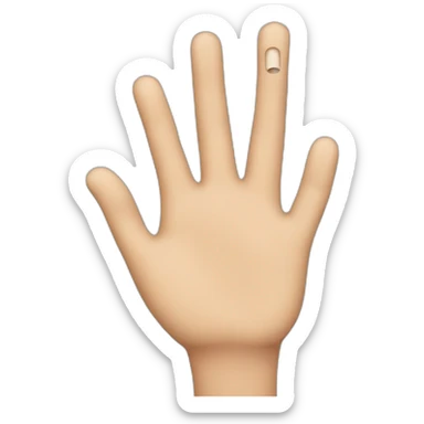 hand and ear whisper sticker