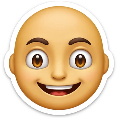 Emoji avec un regard narquois et un petit sourire sadique sticker
