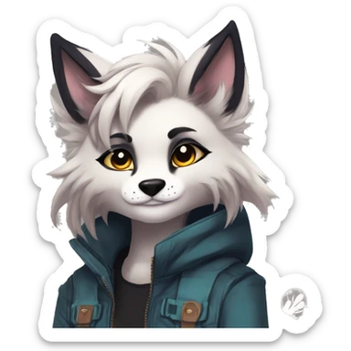 Edgy anthro furry by Falvie, LiLaiRa, griffsnuff, AngieWolf sticker