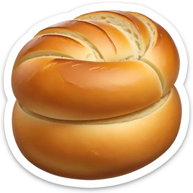 Kartoffelbrötchen potato bread roll sticker