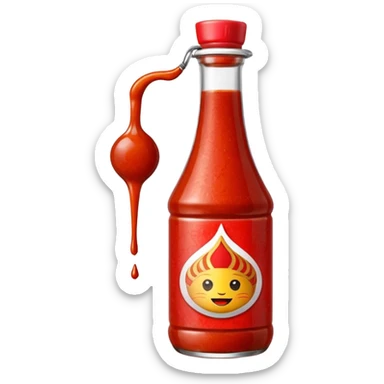 thai sauce bottle sticker