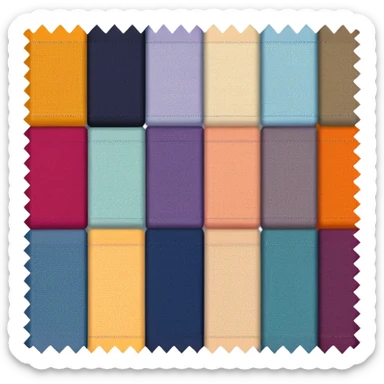 fabric swatch sticker