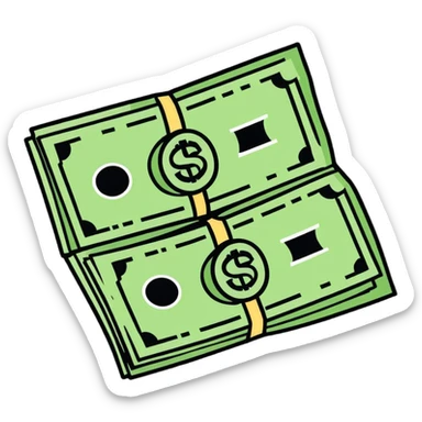 cash sticker