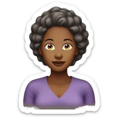 African American Woman in Her 40s sticker
