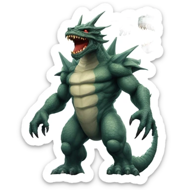 Kaiju facing other wa sticker